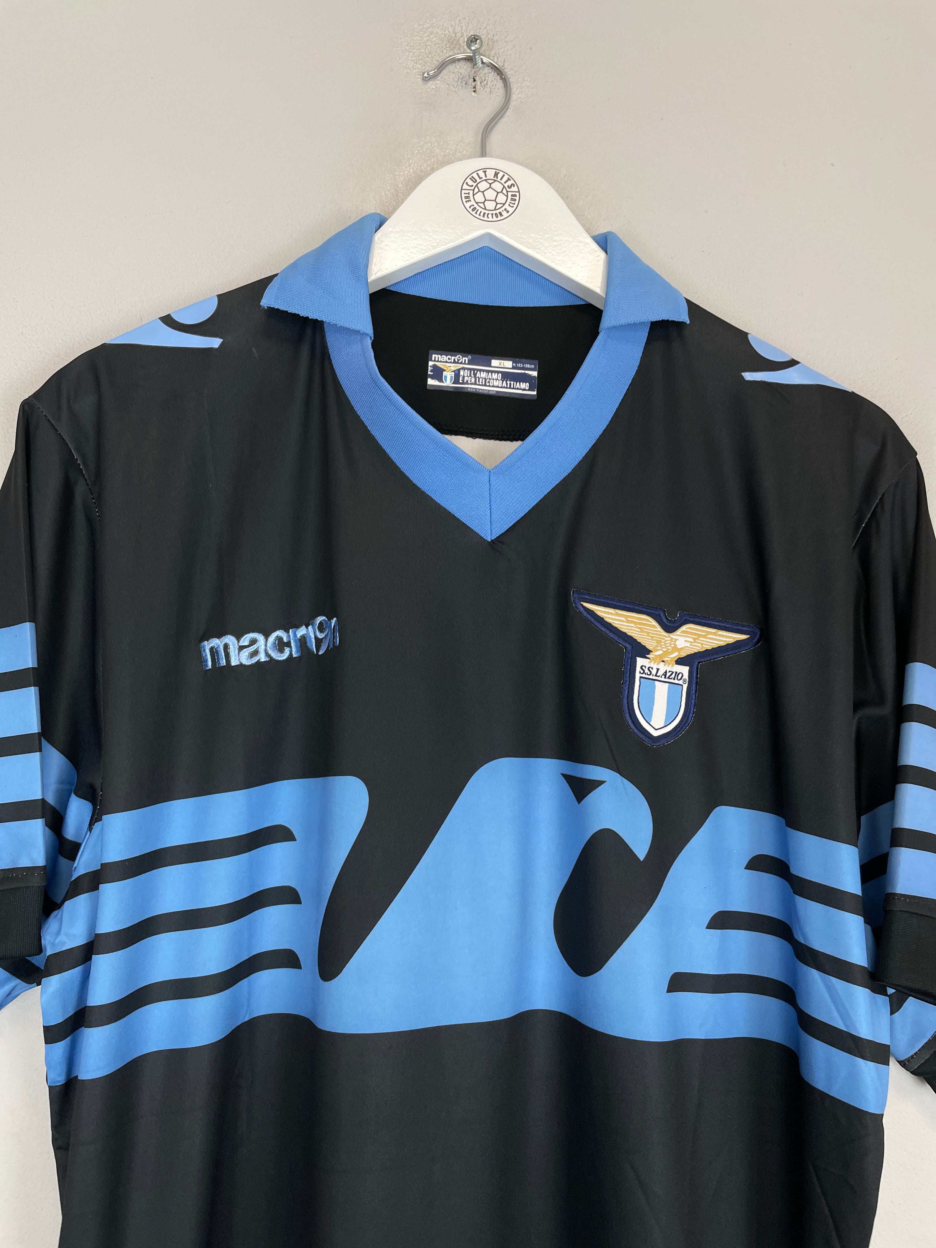 Shop 2015/16 LAZIO AWAY SHIRT (XL) MACRON, classic football shirts, vintage football shirts & retro soccer jerseys at Cult Kits