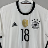 Shop 2016/17 GERMANY KROOS #18 HOME SHIRT (L) ADIDAS, classic football shirts, vintage football shirts & retro soccer jerseys at Cult Kits