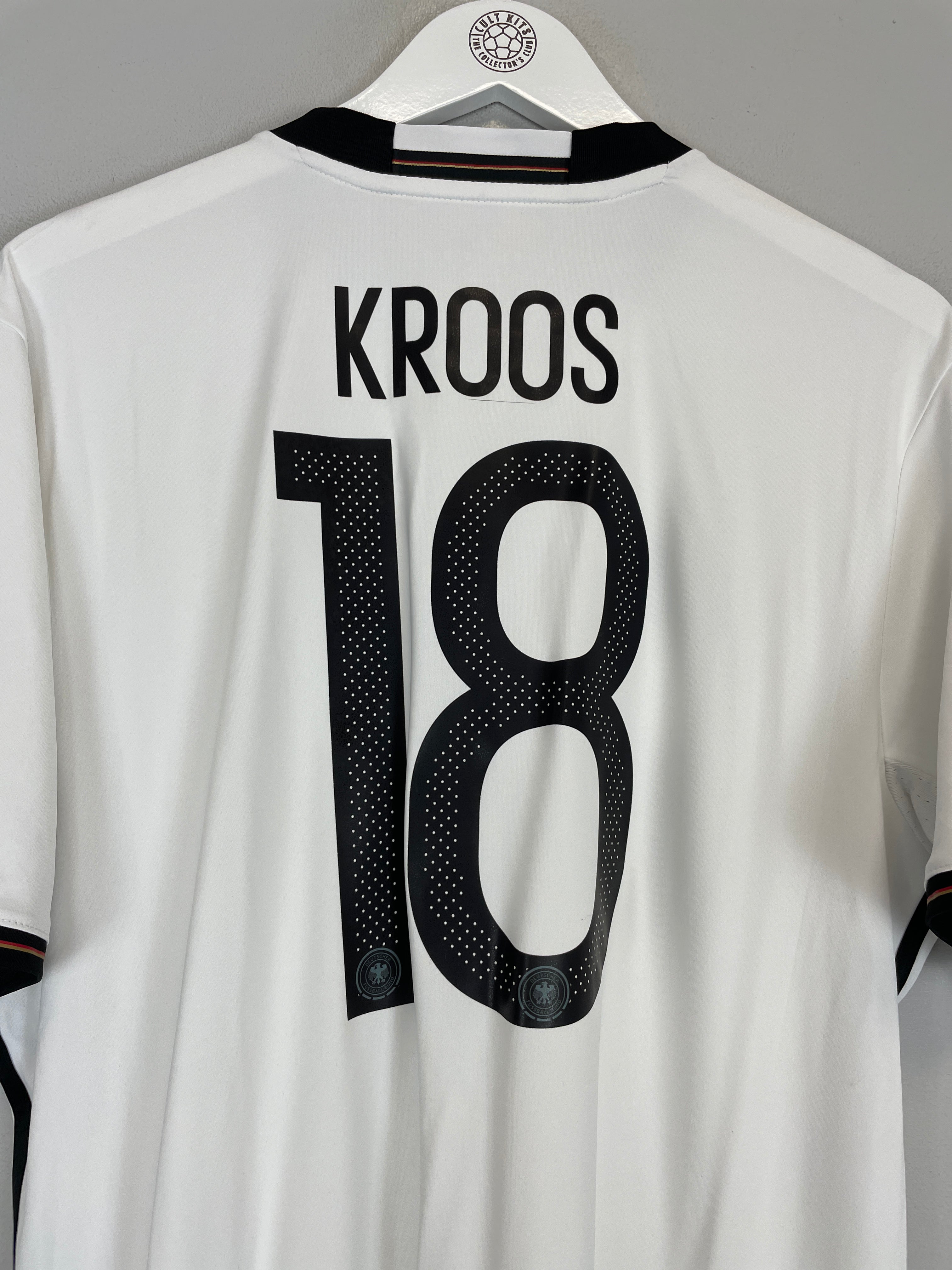 Shop 2016/17 GERMANY KROOS #18 HOME SHIRT (L) ADIDAS, classic football shirts, vintage football shirts & retro soccer jerseys at Cult Kits
