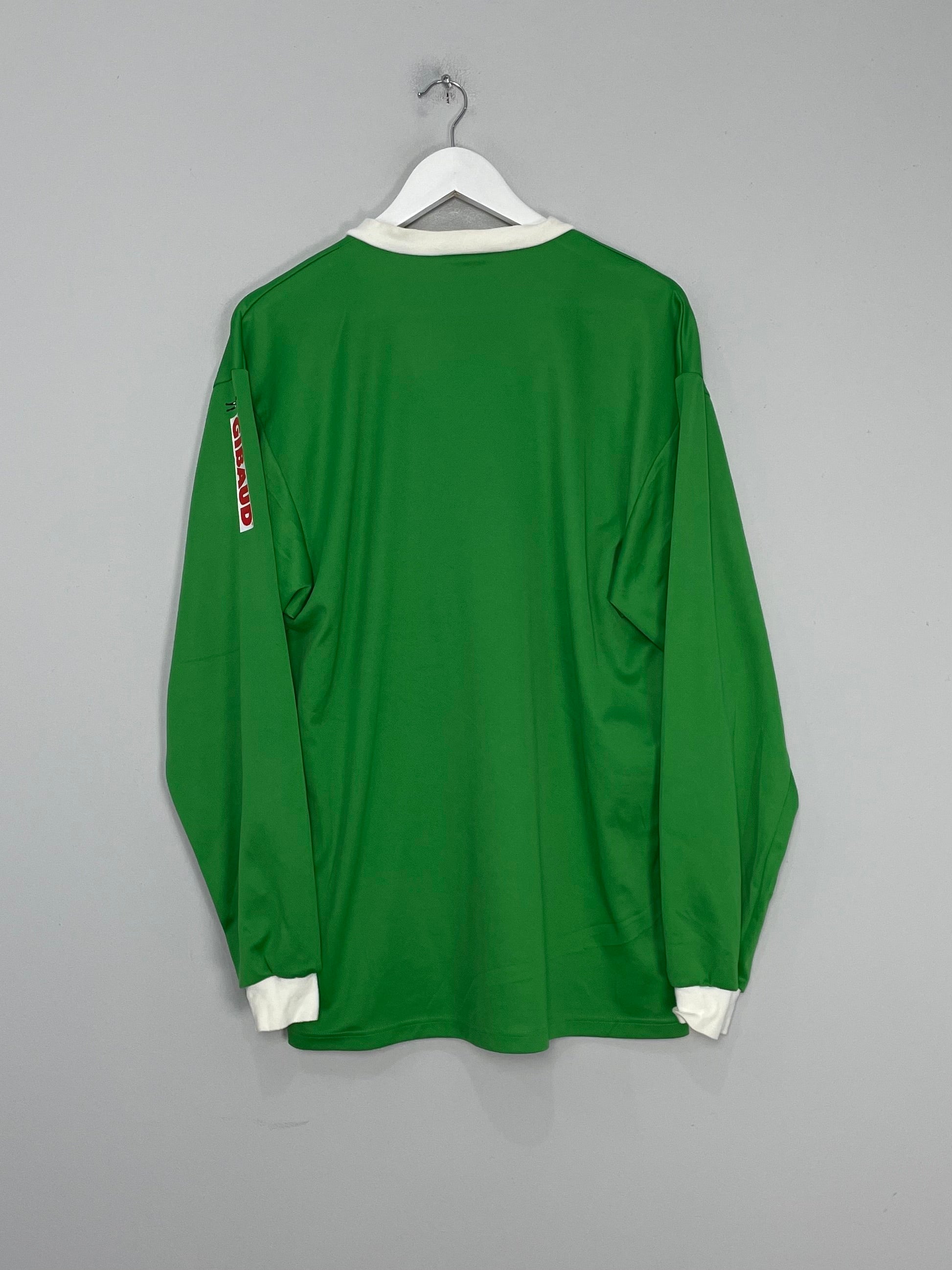 Shop 1998/99 SAINT ETIENNE L/S HOME SHIRT (XL) ASICS, classic football shirts, vintage football shirts & retro soccer jerseys at Cult Kits