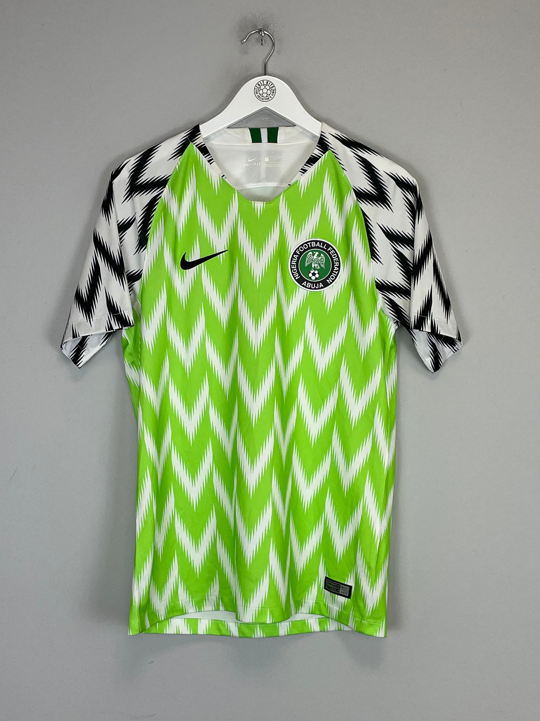 Shop 2018/19 NIGERIA HOME SHIRT (S) NIKE, classic football shirts, vintage football shirts & retro soccer jerseys at Cult Kits