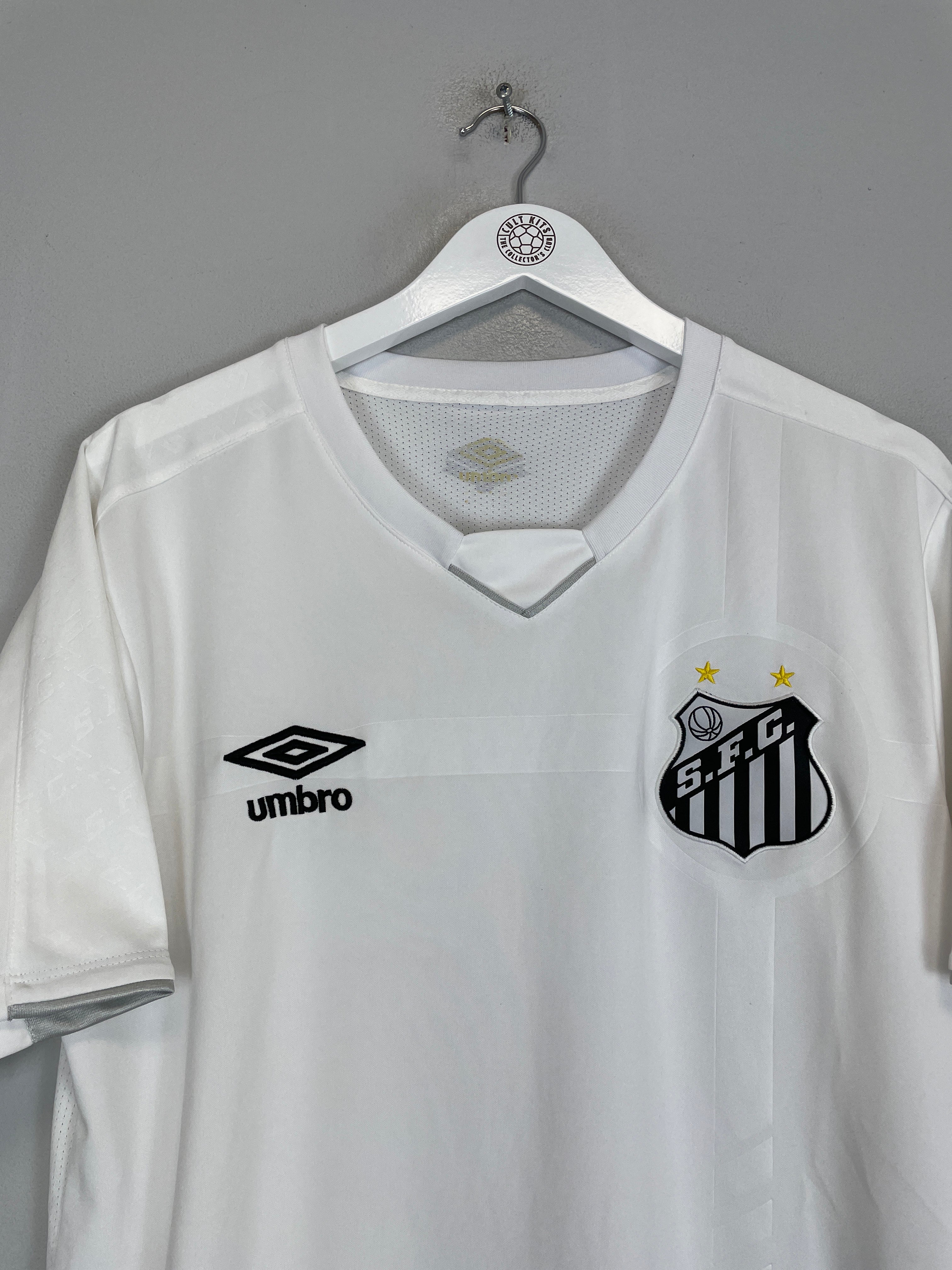 Shop 2019/20 SANTOS HOME SHIRT (L) UMBRO, classic football shirts, vintage football shirts & retro soccer jerseys at Cult Kits