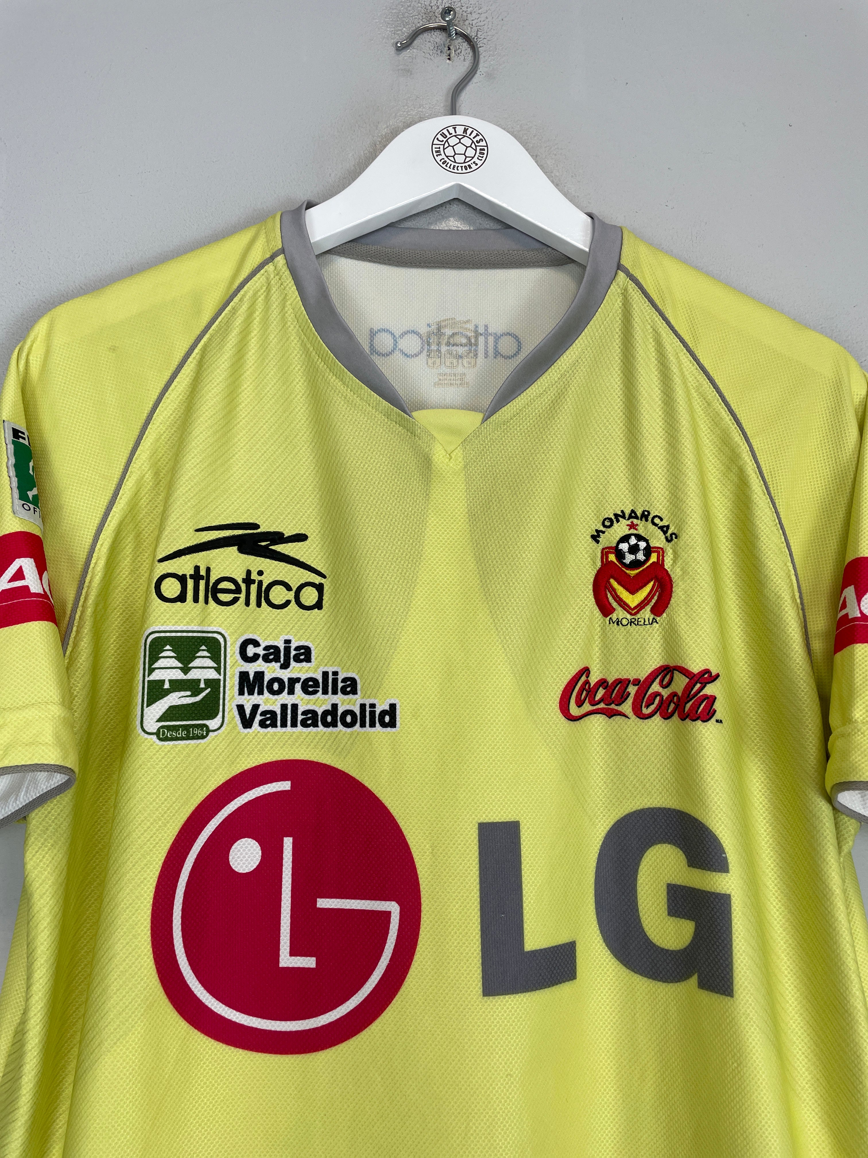 Shop 2007/08 MONARCAS MORELIA AWAY SHIRT (M) ATLETICA, classic football shirts, vintage football shirts & retro soccer jerseys at Cult Kits