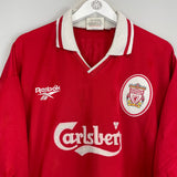Shop 1996/98 LIVERPOOL BARNES #10 HOME SHIRT (XXL) REEBOK, classic football shirts, vintage football shirts & retro soccer jerseys at Cult Kits