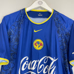 Shop 2002/03 CLUB AMERICA ZAMORANO #9 AWAY SHIRT (L) NIKE, classic football shirts, vintage football shirts & retro soccer jerseys at Cult Kits