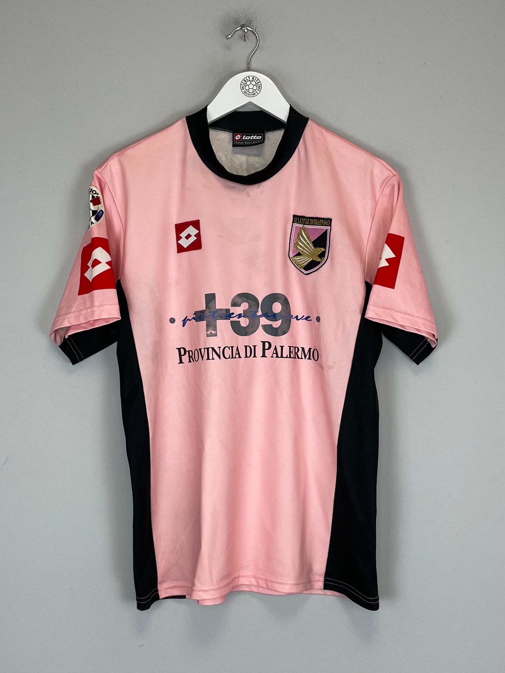 Shop 2004/05 PALERMO SANTANA #18 *MATCH ISSUE* HOME SHIRT (M) LOTTO, classic football shirts, vintage football shirts & retro soccer jerseys at Cult Kits
