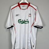 Shop 2005/06 LIVERPOOL LUIS GARCIA #10 AWAY SHIRT (XL) REEBOK, classic football shirts, vintage football shirts & retro soccer jerseys at Cult Kits