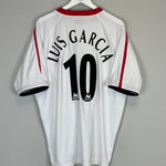 Shop 2005/06 LIVERPOOL LUIS GARCIA #10 AWAY SHIRT (XL) REEBOK, classic football shirts, vintage football shirts & retro soccer jerseys at Cult Kits