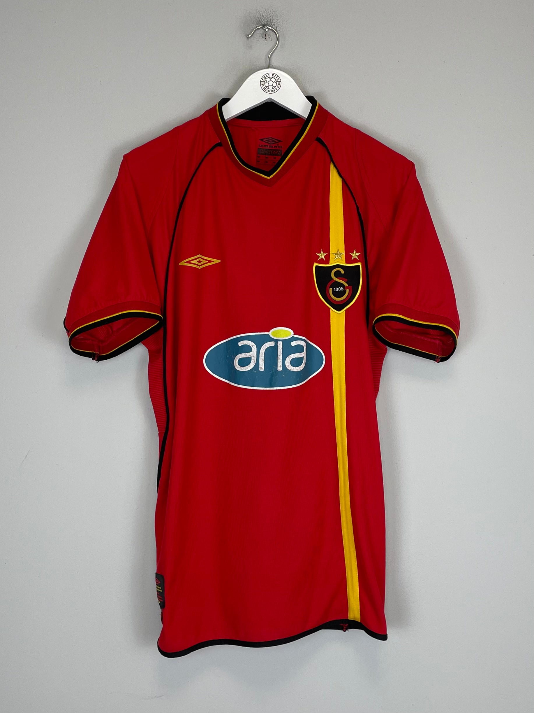 Shop 2002/03 GALATASARAY HOME SHIRT (L) UMBRO, classic football shirts, vintage football shirts & retro soccer jerseys at Cult Kits