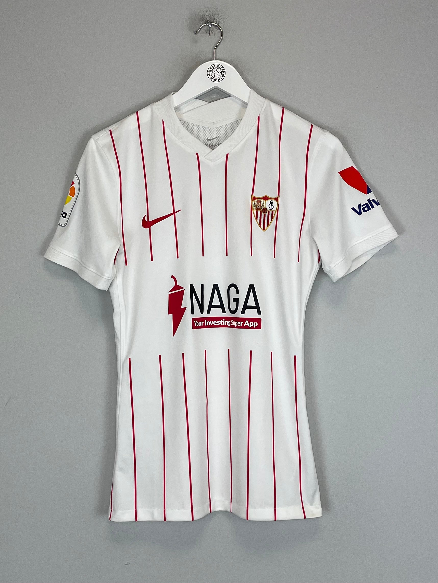 Shop 2021/22 SEVILLA HOME SHIRT (M) NIKE, classic football shirts, vintage football shirts & retro soccer jerseys at Cult Kits
