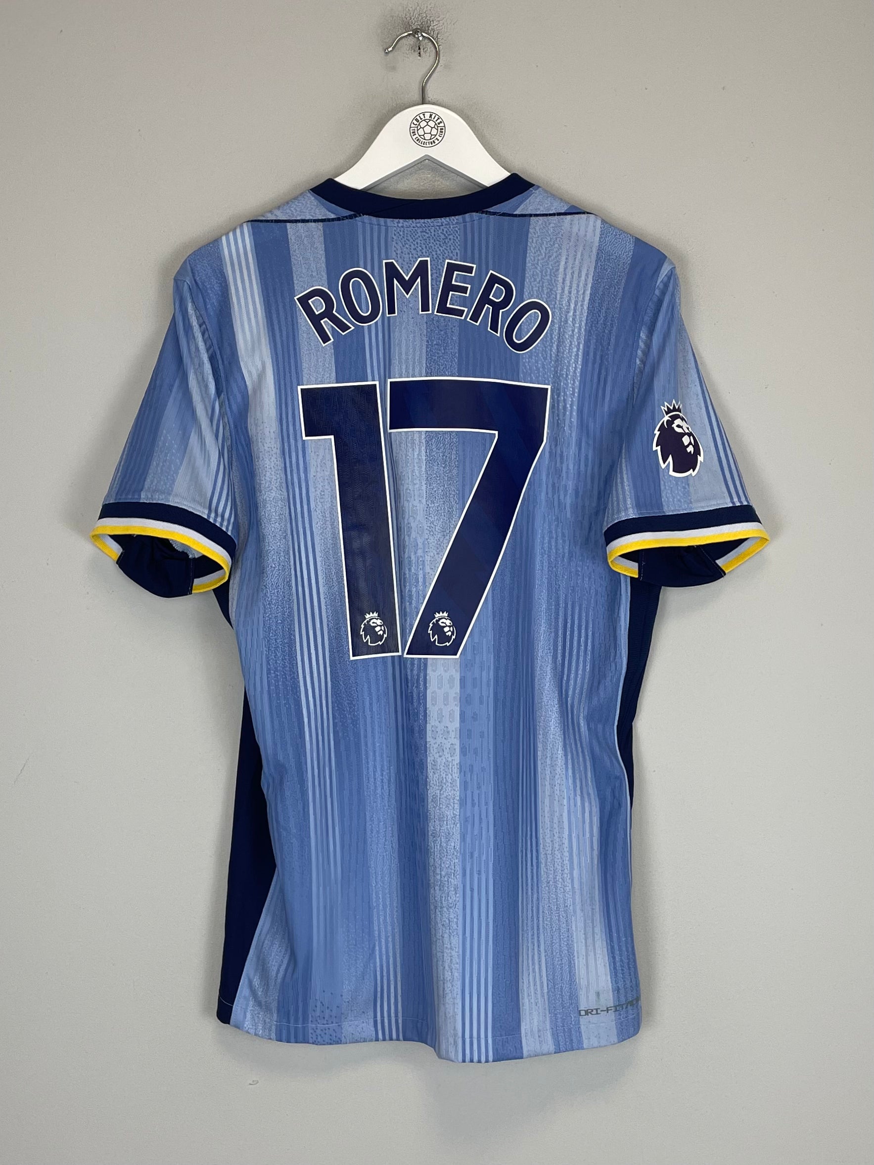 Shop 2024/25 TOTTENHAM ROMERO #17 *AUTHENTIC* AWAY SHIRT (M) NIKE, classic football shirts, vintage football shirts & retro soccer jerseys at Cult Kits