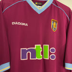Shop 2001/02 ASTON VILLA HADJI #21 HOME SHIRT (XXL) DIADORA, classic football shirts, vintage football shirts & retro soccer jerseys at Cult Kits