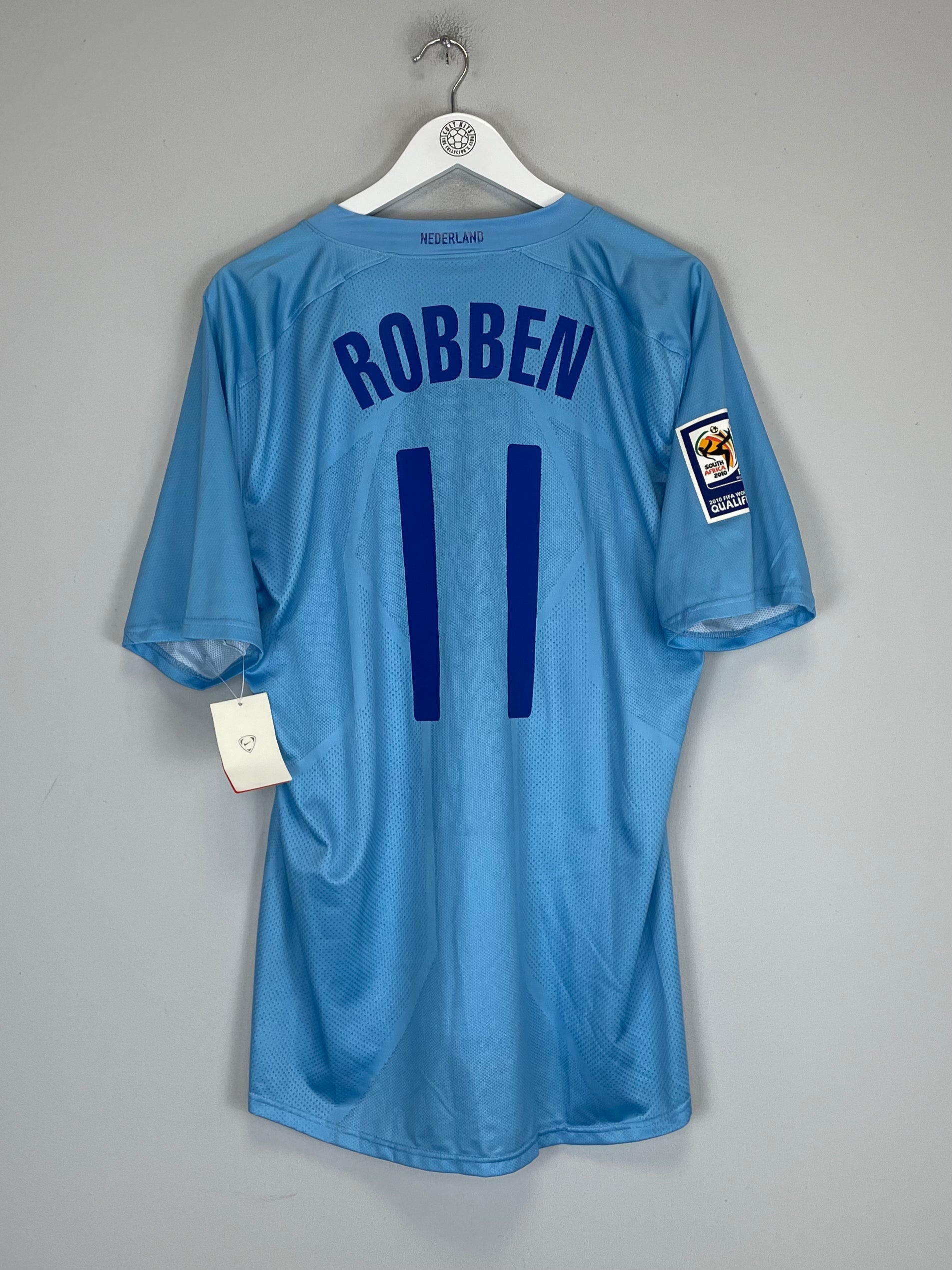 Shop 2008/10 NETHERLANDS ROBBEN #11 *BNWT* MATCH ISSUE AWAY SHIRT (XL) NIKE, classic football shirts, vintage football shirts & retro soccer jerseys at Cult Kits