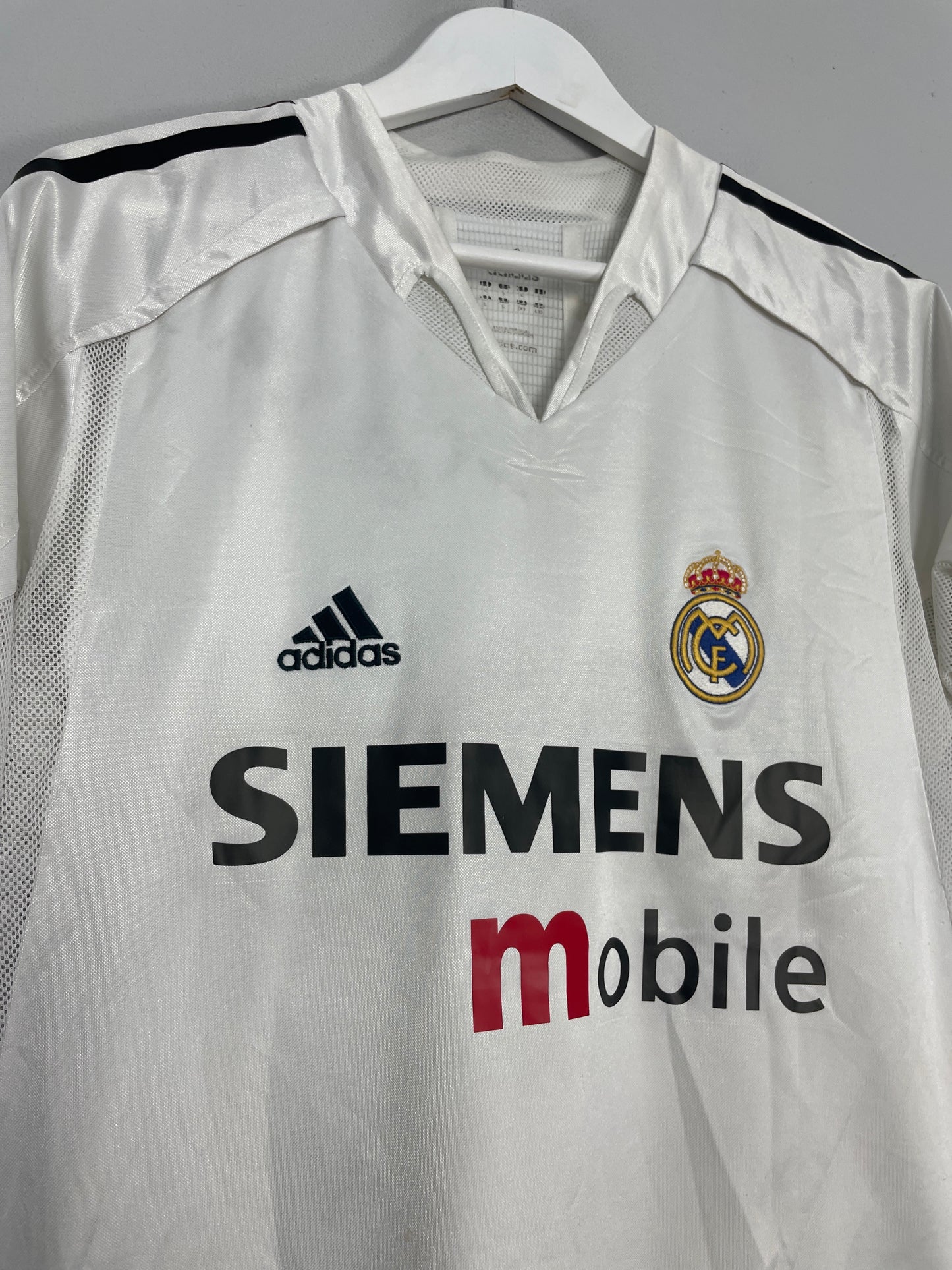 2004/05 REAL MADRID RONALDO #9 *PLAYER ISSUE* HOME SHIRT (L) ADIDAS