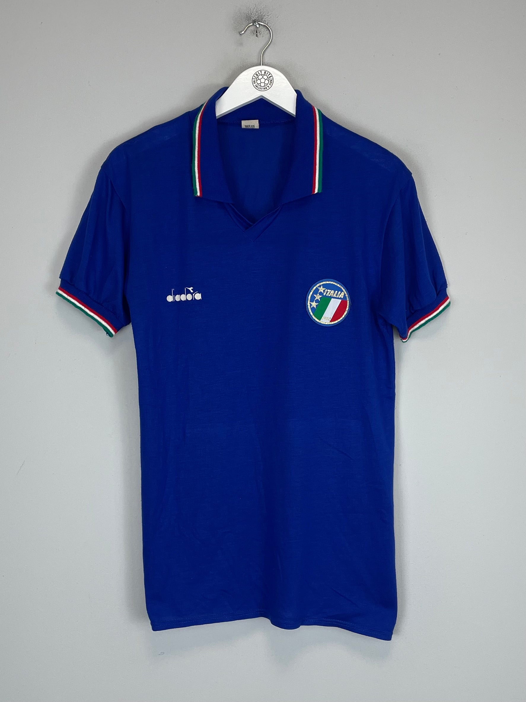 Shop 1986/90 ITALY HOME SHIRT (L) DIADORA, classic football shirts, vintage football shirts & retro soccer jerseys at Cult Kits