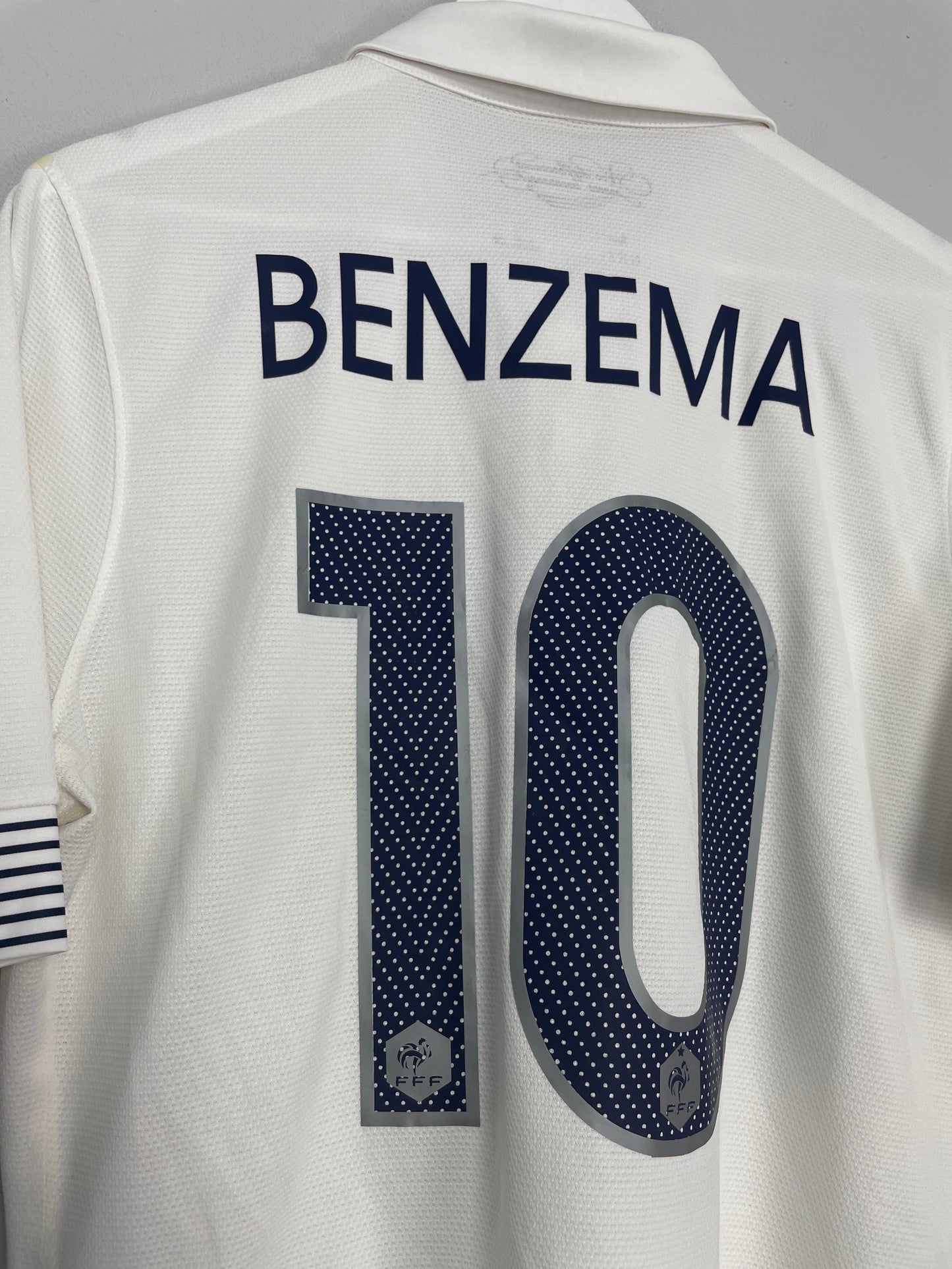 2012/13 FRANCE BENZEMA #10 *PLAYER ISSUE* AWAY SHIRT (L) ADIDAS