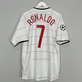 Shop 2003/05 MANCHESTER UNITED RONALDO #7 C/L THIRD SHIRT (L) NIKE, classic football shirts, vintage football shirts & retro soccer jerseys at Cult Kits