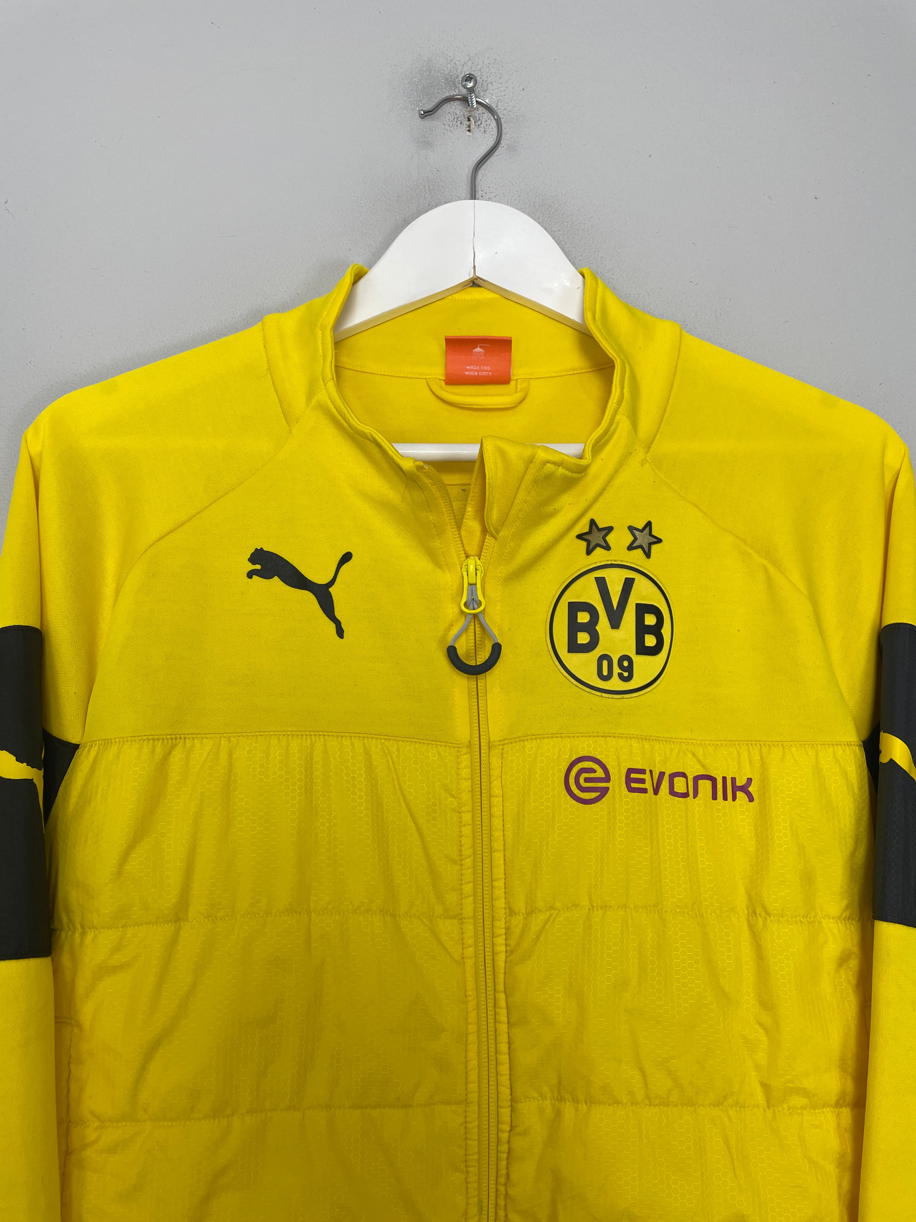 Shop 2014/15 DORTMUND TRACK JACKET (M) PUMA, classic football shirts, vintage football shirts & retro soccer jerseys at Cult Kits