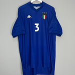 Shop 1998/99 ITALY MALDINI #3 HOME SHIRT (XXL) KAPPA, classic football shirts, vintage football shirts & retro soccer jerseys at Cult Kits