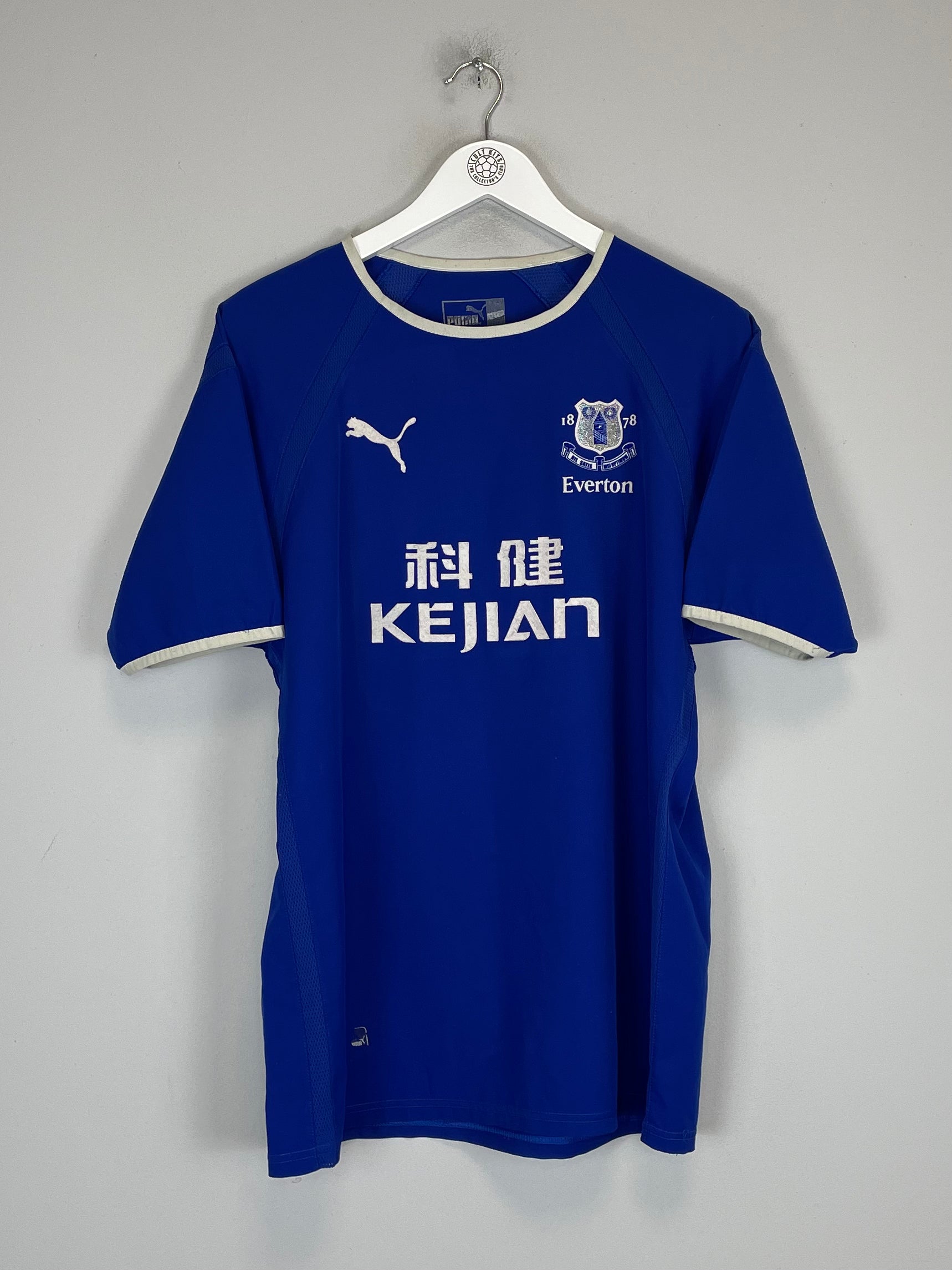 Shop 2003/04 EVERTON GRAVESEN #16 *BNWT* HOME SHIRT (L) PUMA, classic football shirts, vintage football shirts & retro soccer jerseys at Cult Kits