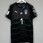 Shop 2017/18 ITALY BUFFON #1 *BNWT* MATCH ISSUE v SWEDEN GK SHIRT (XL) PUMA, classic football shirts, vintage football shirts & retro soccer jerseys at Cult Kits