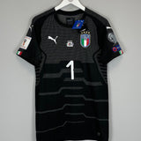 Shop 2017/18 ITALY BUFFON #1 *BNWT* MATCH ISSUE v SWEDEN GK SHIRT (XL) PUMA, classic football shirts, vintage football shirts & retro soccer jerseys at Cult Kits