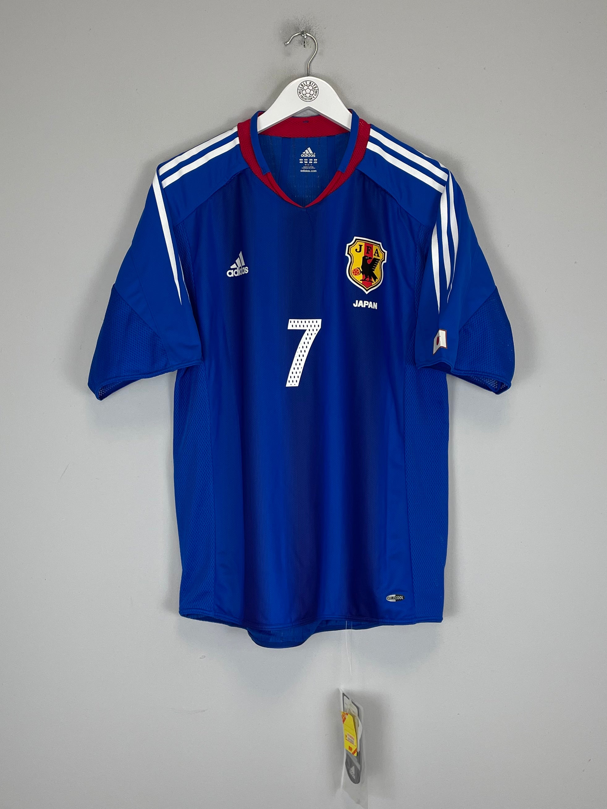 Shop 2004/05 JAPAN NAKATA #7 *PLAYER ISSUE* BNWT HOME SHIRT (L) ADIDAS, classic football shirts, vintage football shirts & retro soccer jerseys at Cult Kits