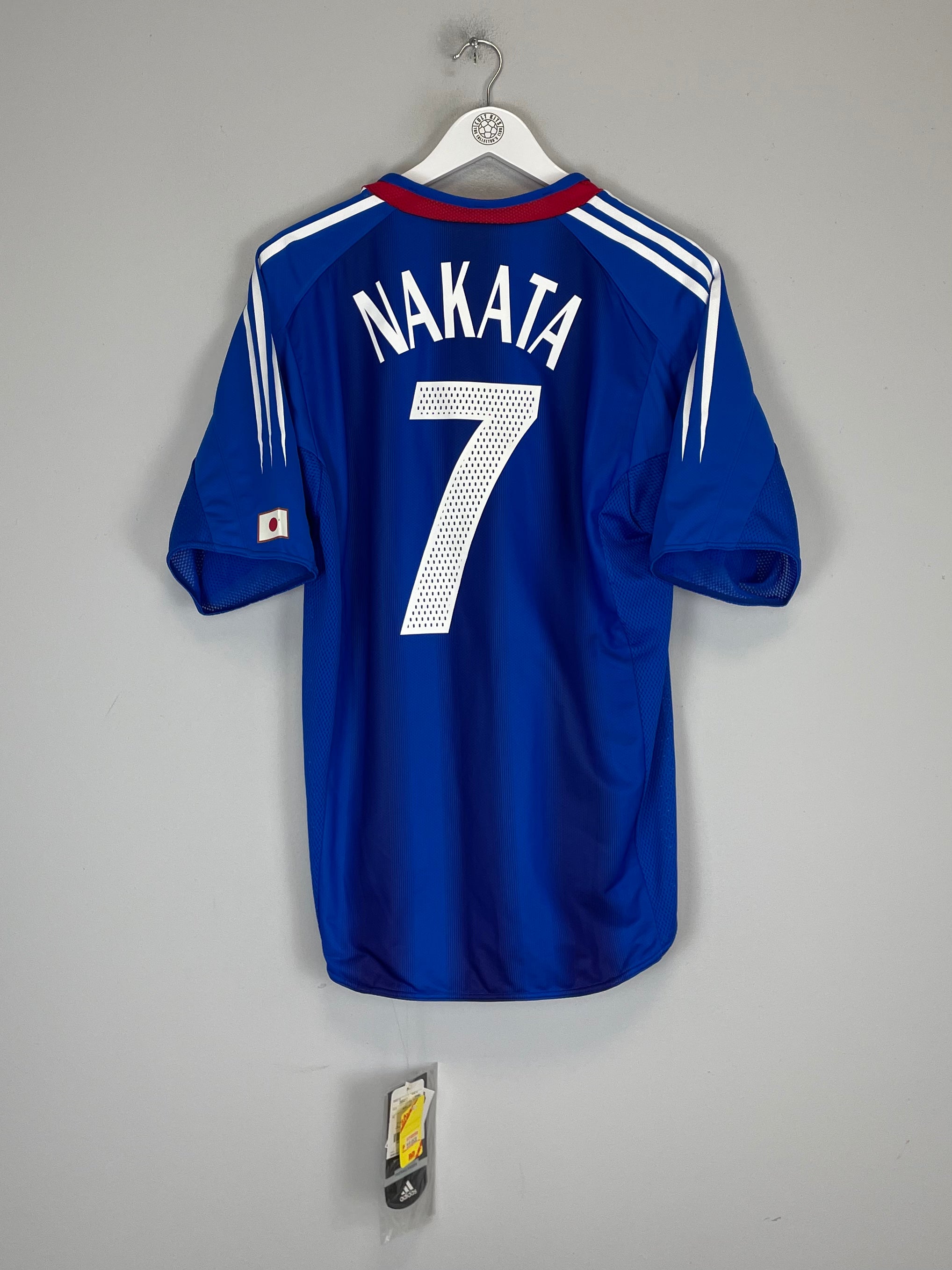 Shop 2004/05 JAPAN NAKATA #7 *PLAYER ISSUE* BNWT HOME SHIRT (L) ADIDAS, classic football shirts, vintage football shirts & retro soccer jerseys at Cult Kits