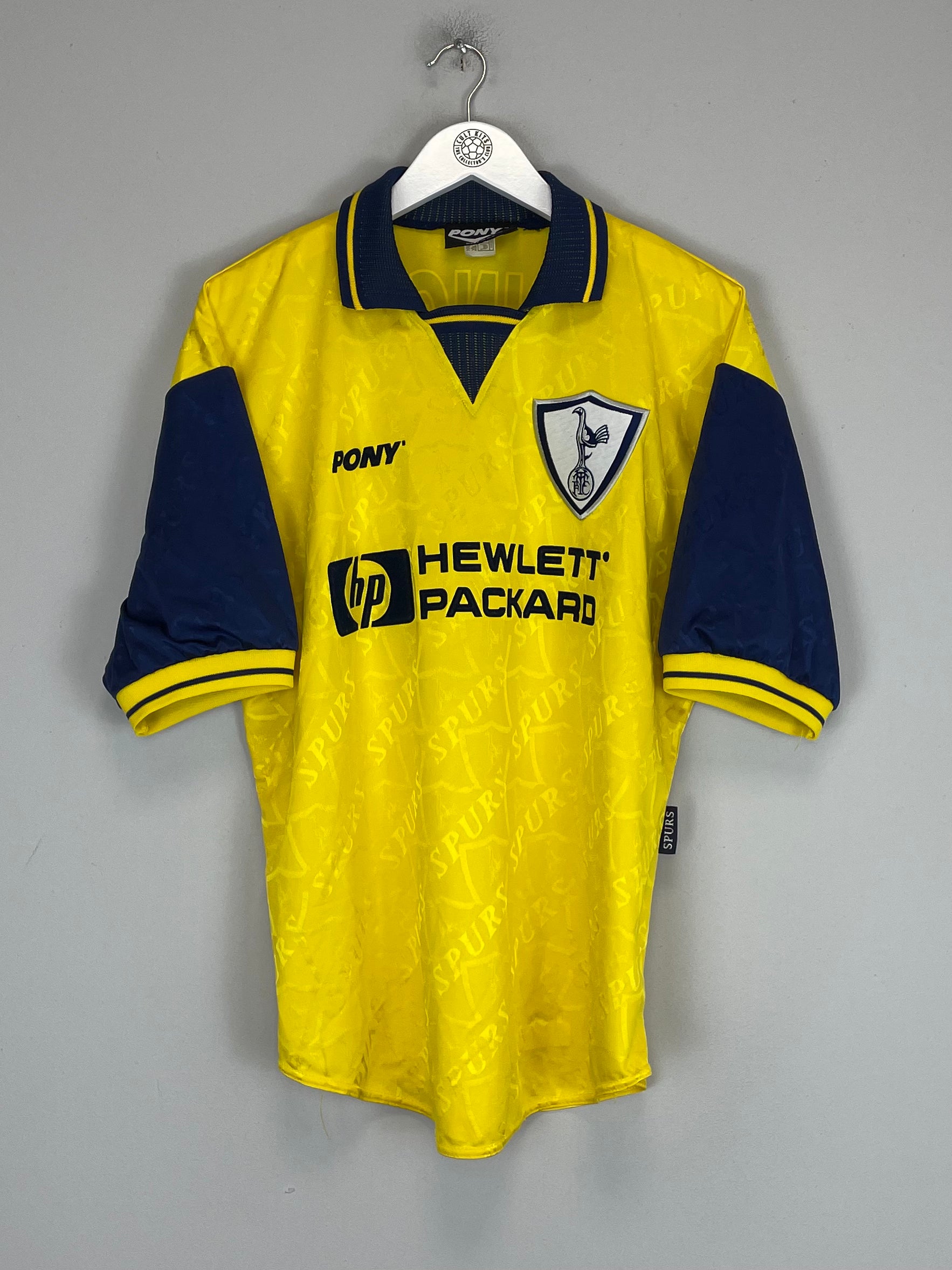 Shop 1995/97 TOTTENHAM SHERINGHAM #10 THIRD SHIRT (L) PONY, classic football shirts, vintage football shirts & retro soccer jerseys at Cult Kits