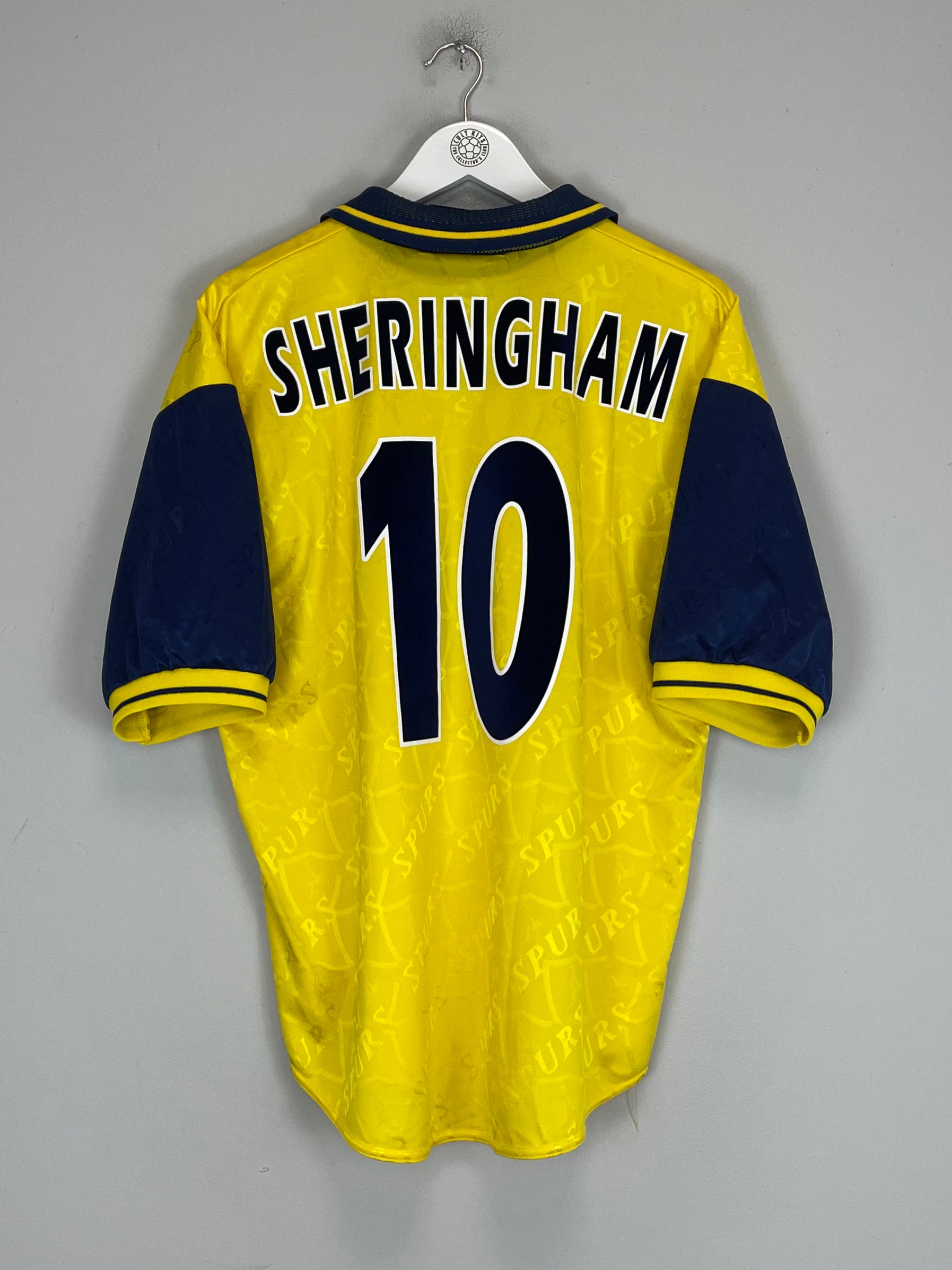 Shop 1995/97 TOTTENHAM SHERINGHAM #10 THIRD SHIRT (L) PONY, classic football shirts, vintage football shirts & retro soccer jerseys at Cult Kits