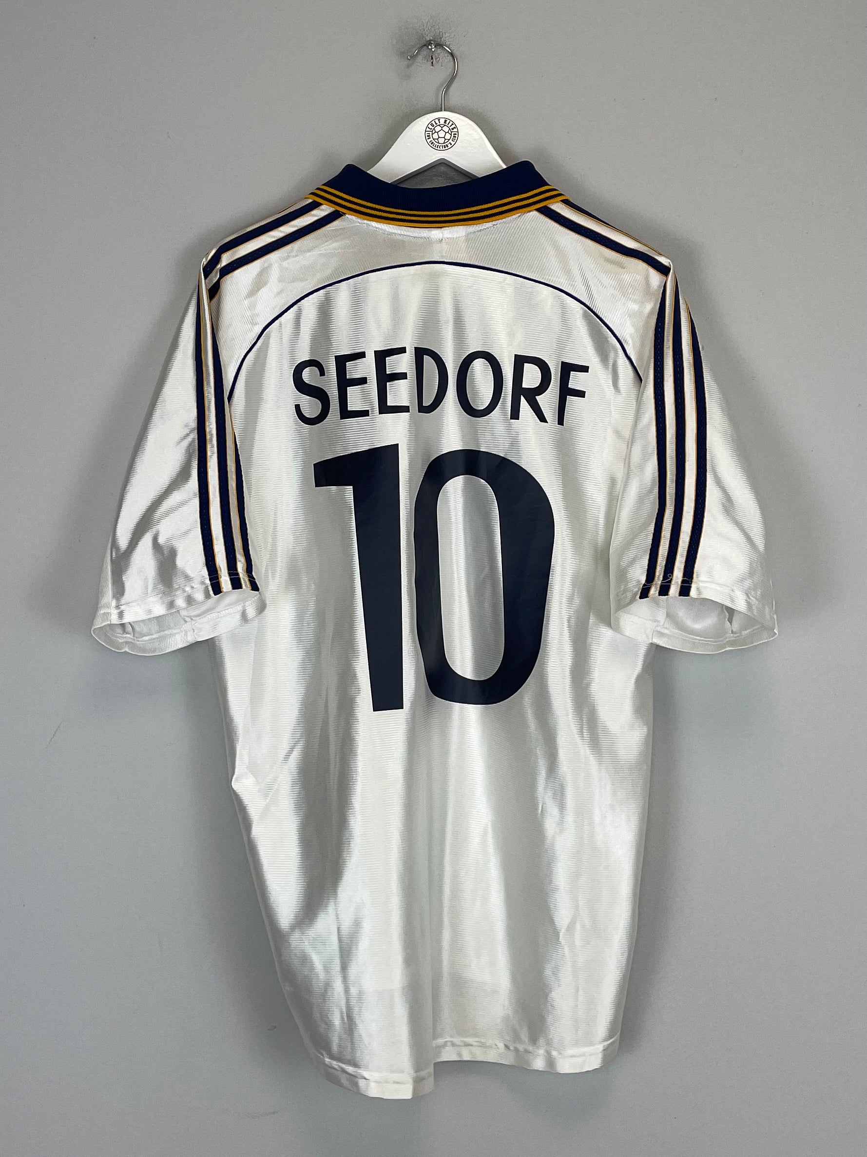 Shop 1998/00 REAL MADRID SEEDORF #10 HOME SHIRT (L) ADIDAS, classic football shirts, vintage football shirts & retro soccer jerseys at Cult Kits
