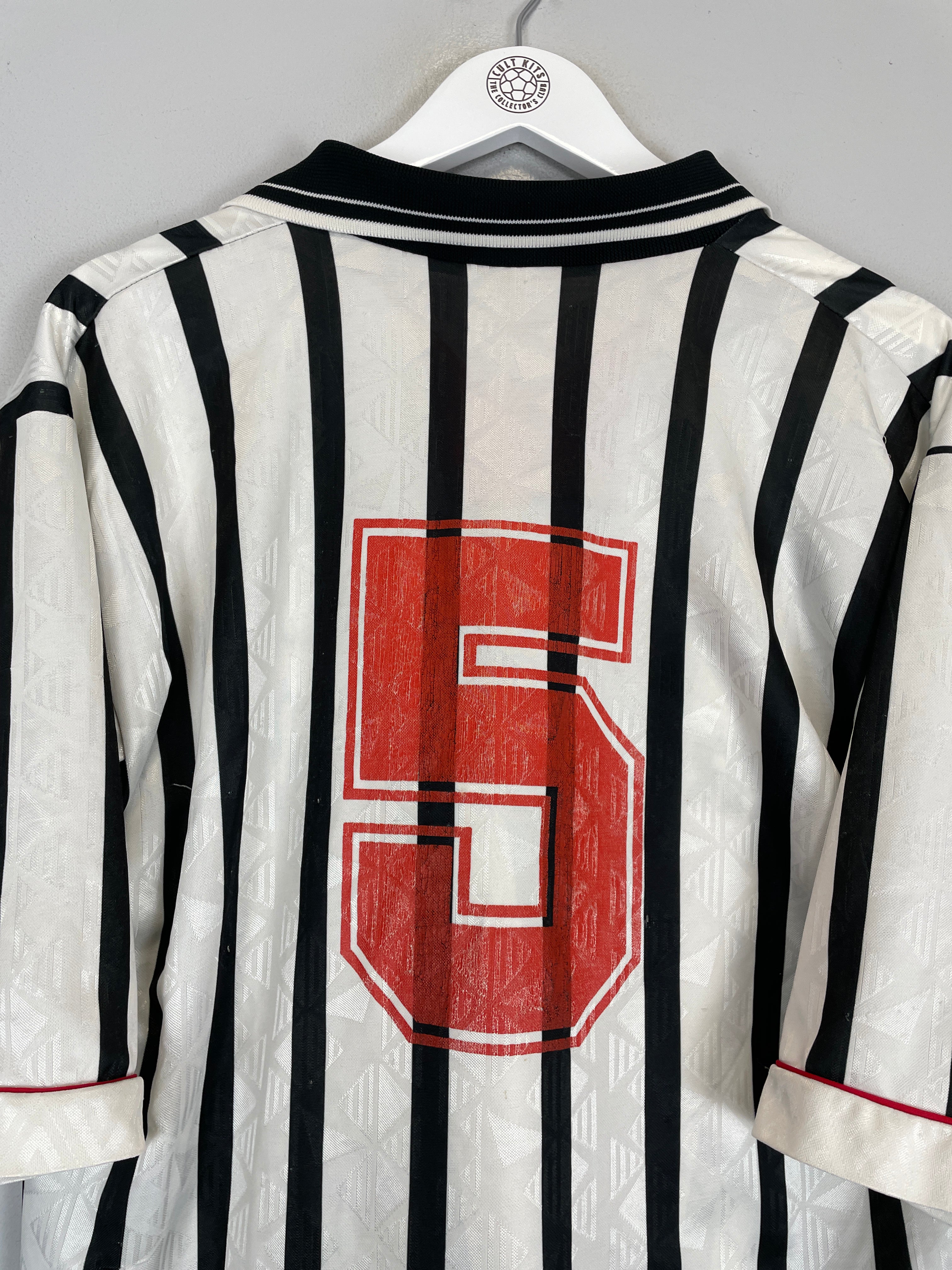Shop 1996/98 BRENTFORD *MATCH ISSUE* #5 AWAY SHIRT (L) COBRA SPORTS, classic football shirts, vintage football shirts & retro soccer jerseys at Cult Kits