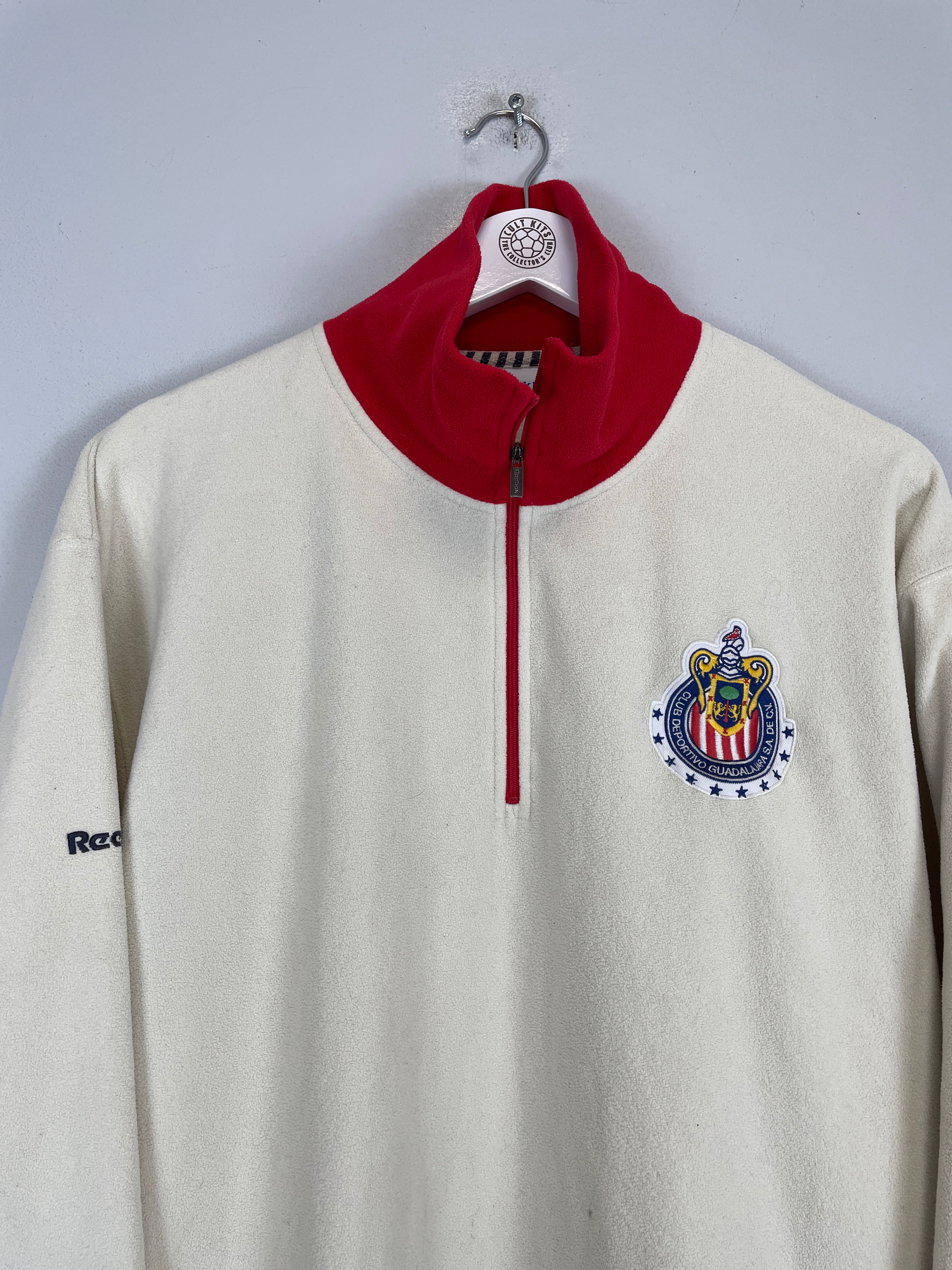 Shop 2006 CHIVAS GUADALAJARA 1/4 ZIP FLEECE (L) REEBOK, classic football shirts, vintage football shirts & retro soccer jerseys at Cult Kits