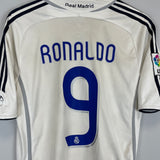 Shop 2006/07 REAL MADRID RONALDO #9 HOME SHIRT (M) ADIDAS, classic football shirts, vintage football shirts & retro soccer jerseys at Cult Kits