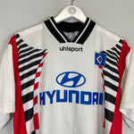 Shop 1996/97 HAMBURG HOME SHIRT (L) UHLSPORT, classic football shirts, vintage football shirts & retro soccer jerseys at Cult Kits