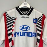 Shop 1996/97 HAMBURG HOME SHIRT (L) UHLSPORT, classic football shirts, vintage football shirts & retro soccer jerseys at Cult Kits
