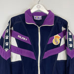 Shop 1997/98 REAL MADRID TRACK JACKET (M) KELME, classic football shirts, vintage football shirts & retro soccer jerseys at Cult Kits