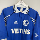 Shop 1998/00 SCHALKE HOME SHIRT (XL) ADIDAS, classic football shirts, vintage football shirts & retro soccer jerseys at Cult Kits