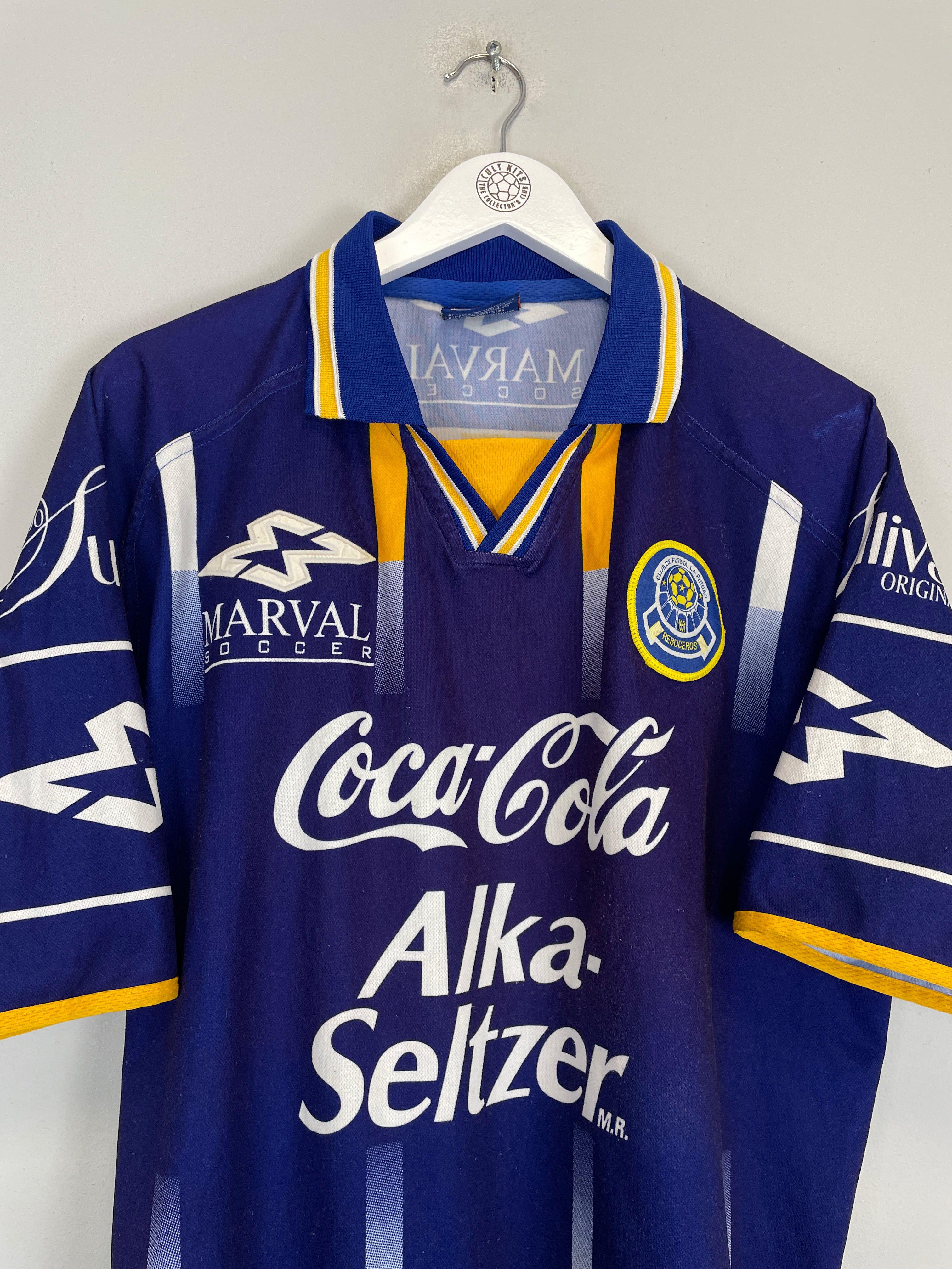 Shop 2001/02 LA PIEDAD HOME SHIRT (L) MARVAL, classic football shirts, vintage football shirts & retro soccer jerseys at Cult Kits
