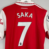 Shop 2022/23 ARSENAL SAKA #7 *MATCH WORN* HOME SHIRT (M) ADIDAS, classic football shirts, vintage football shirts & retro soccer jerseys at Cult Kits