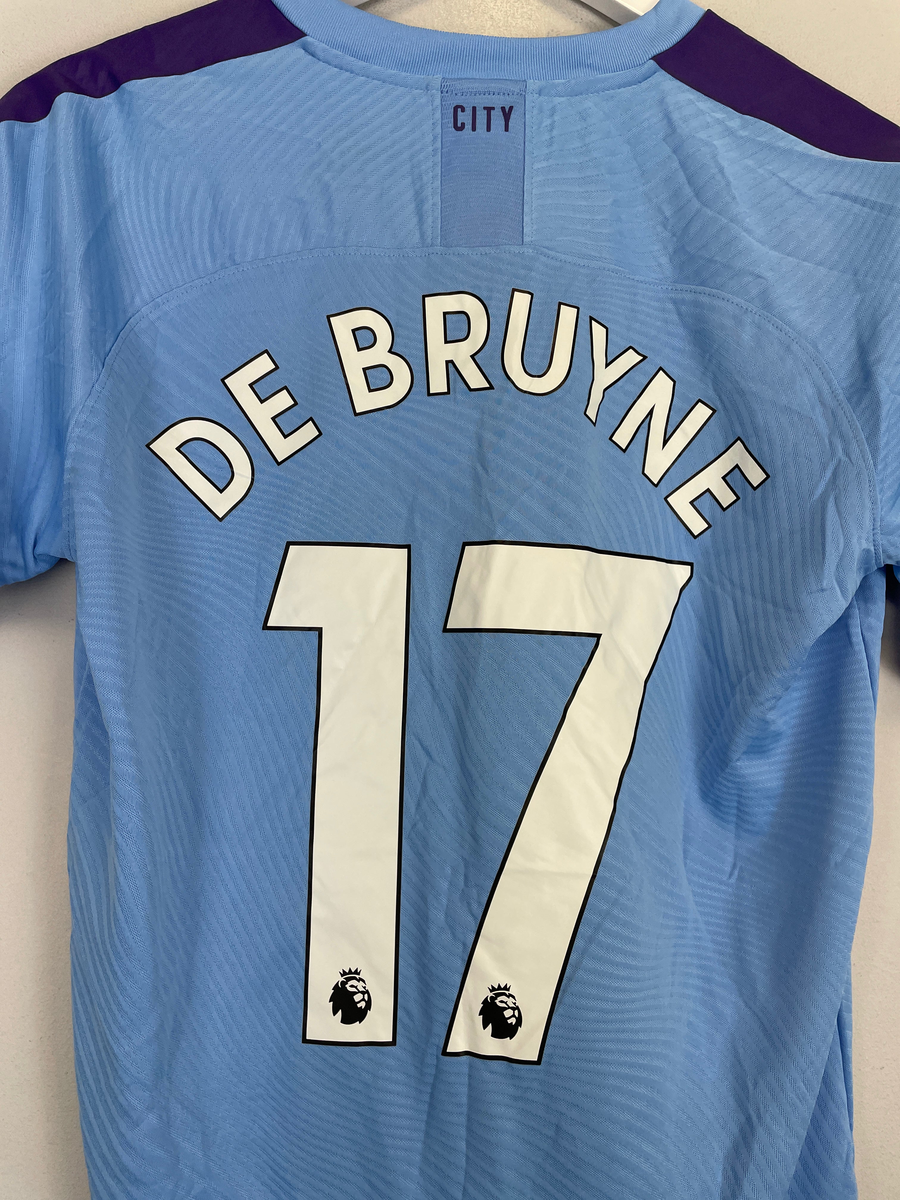 Shop 2019/20 MANCHESTER CITY DE BRUYNE #17 *MATCH WORN* HOME SHIRT (M) PUMA, classic football shirts, vintage football shirts & retro soccer jerseys at Cult Kits