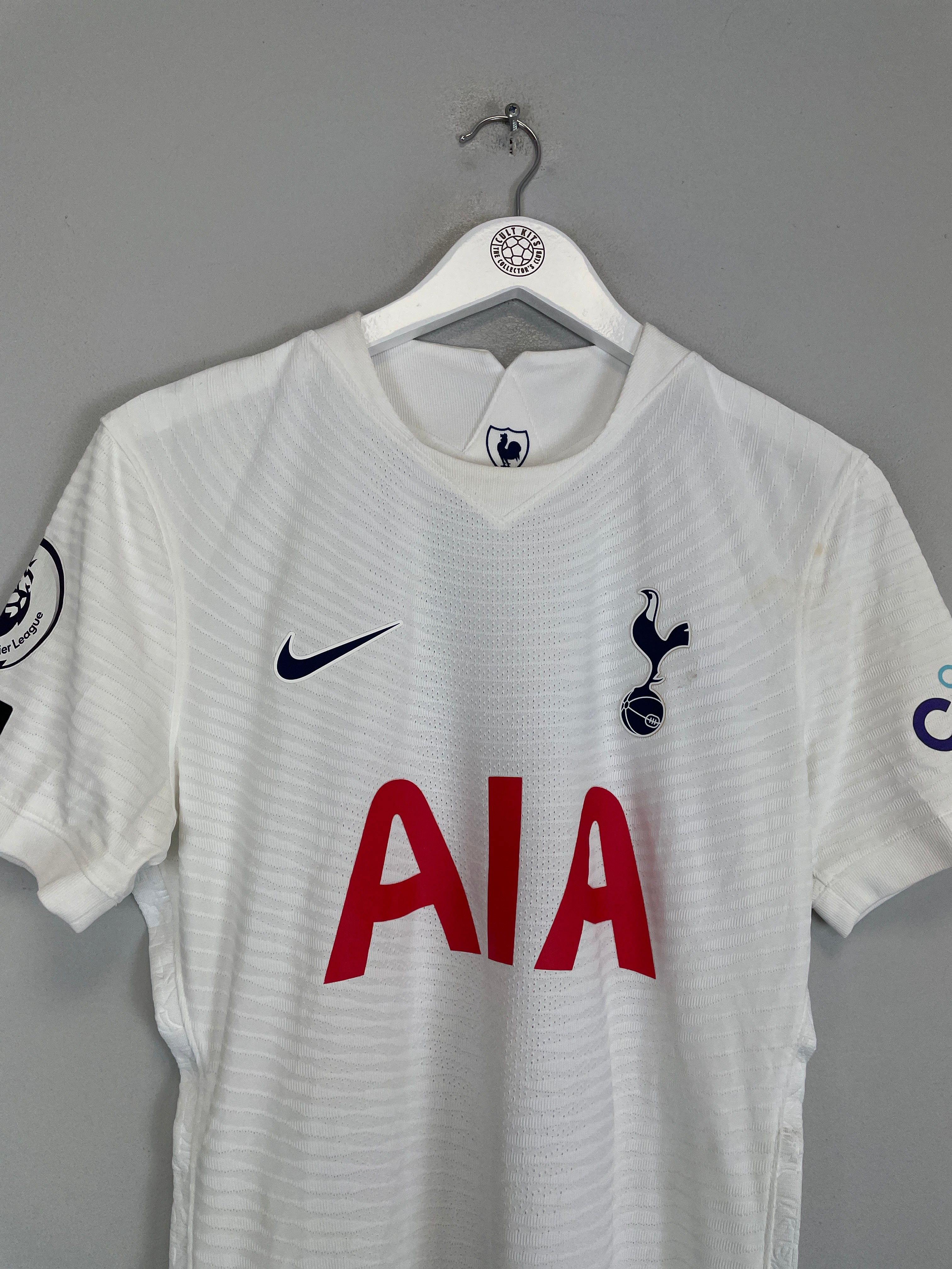 Shop 2021/22 TOTTENHAM SON #7 *MATCH WORN* HOME SHIRT (M) NIKE, classic football shirts, vintage football shirts & retro soccer jerseys at Cult Kits