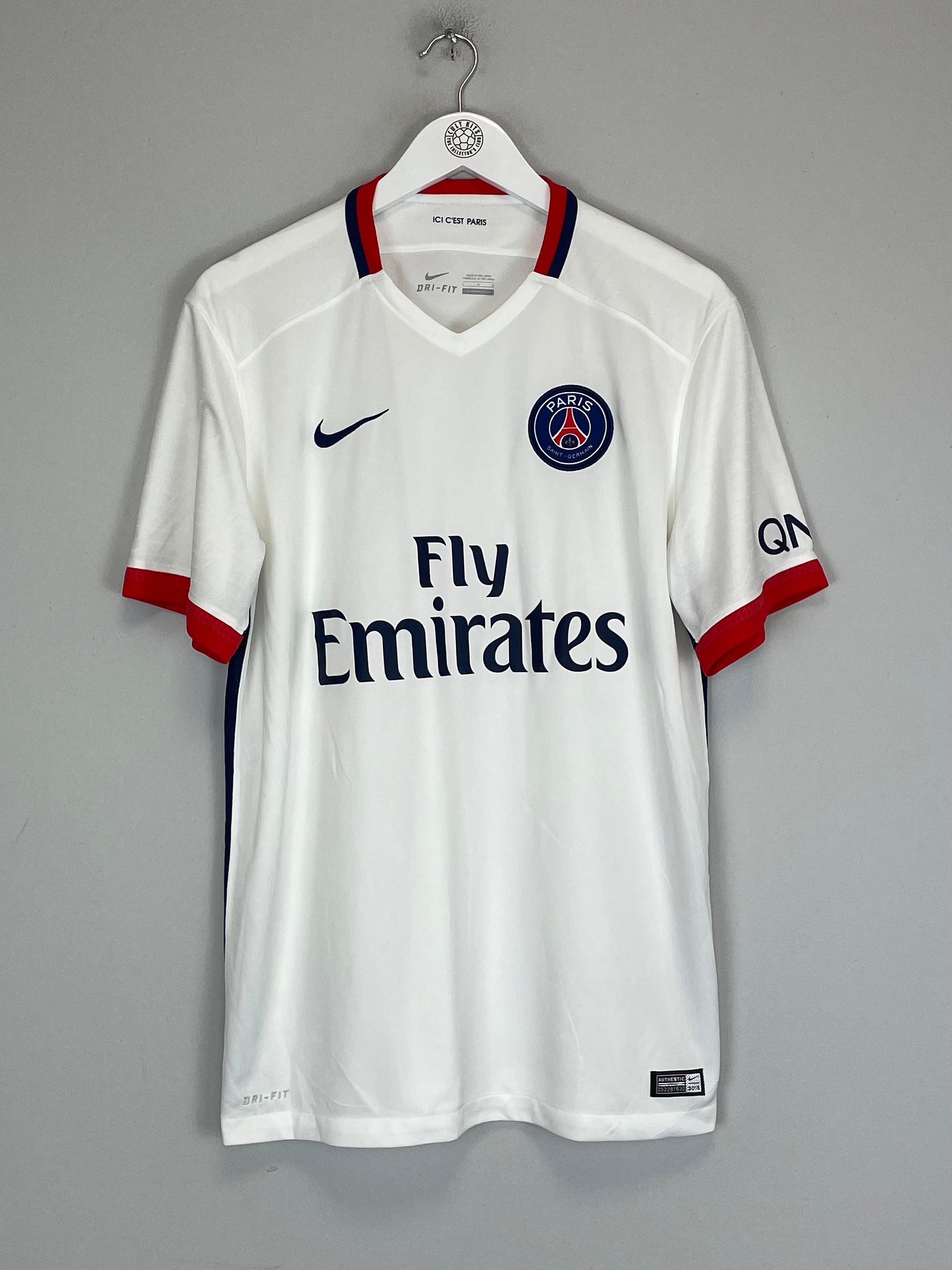 Shop 2015/16 PSG AWAY SHIRT (L) NIKE, classic football shirts, vintage football shirts & retro soccer jerseys at Cult Kits
