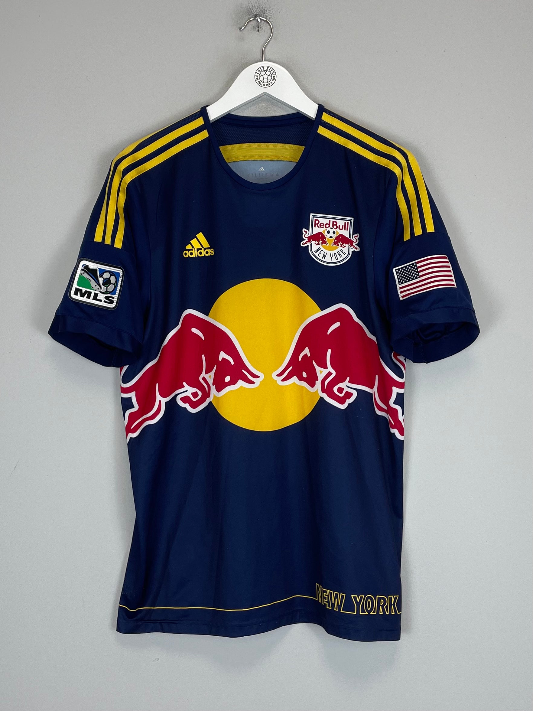 Shop 2014/15 NEW YORK RED BULLS CAHILL #17 *AUTHENTIC* AWAY SHIRT (L) ADIDAS, classic football shirts, vintage football shirts & retro soccer jerseys at Cult Kits