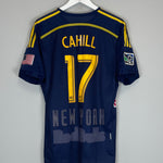 Shop 2014/15 NEW YORK RED BULLS CAHILL #17 *AUTHENTIC* AWAY SHIRT (L) ADIDAS, classic football shirts, vintage football shirts & retro soccer jerseys at Cult Kits