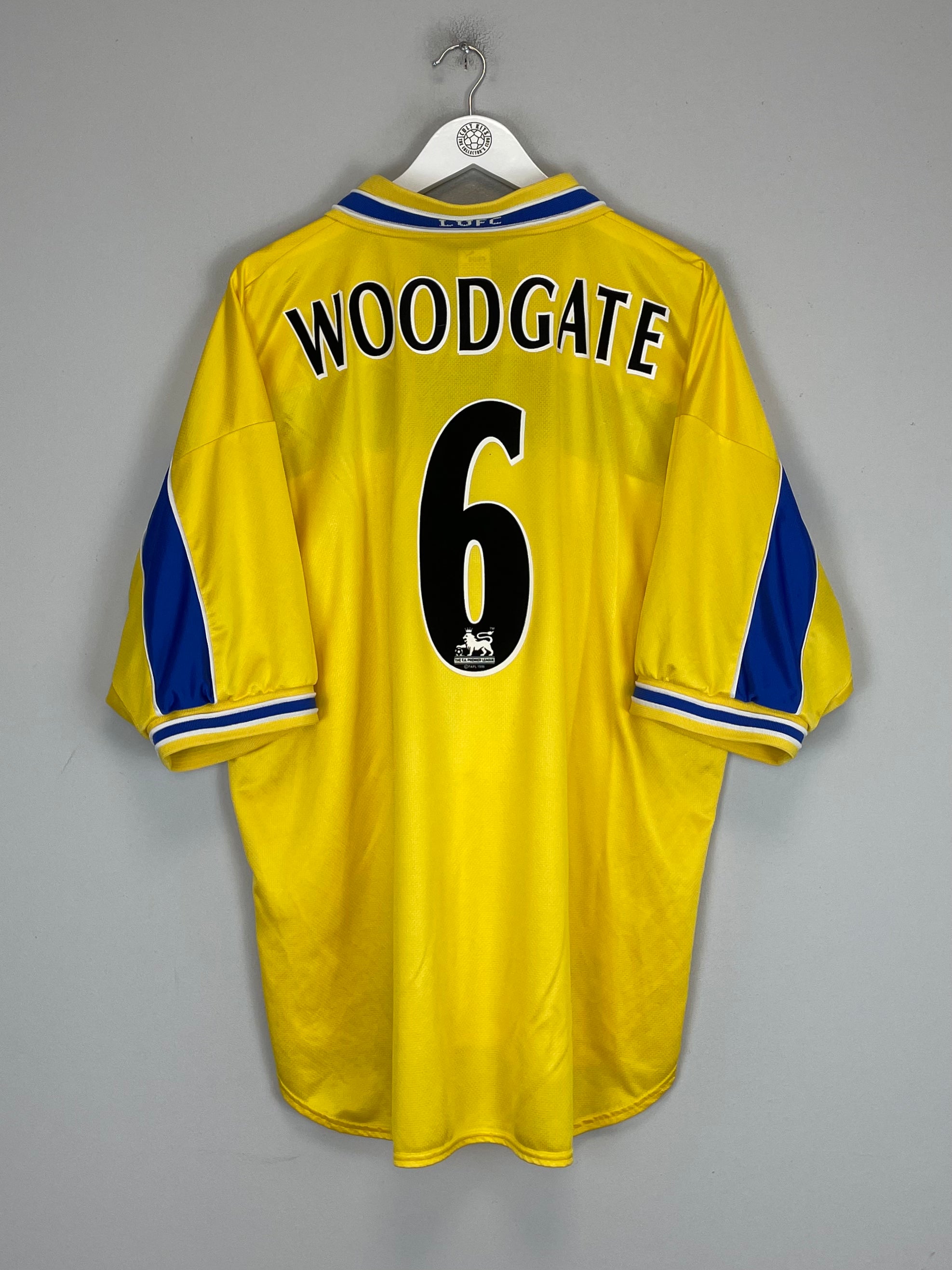 Shop 1999/00 LEEDS UNITED WOODGATE #6 THIRD SHIRT (XXL) PUMA, classic football shirts, vintage football shirts & retro soccer jerseys at Cult Kits