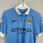 Shop 2015/16 MANCHESTER CITY DE BRUYNE #17 *MATCH ISSUE + SIGNED* HOME SHIRT (M) UMBRO, classic football shirts, vintage football shirts & retro soccer jerseys at Cult Kits