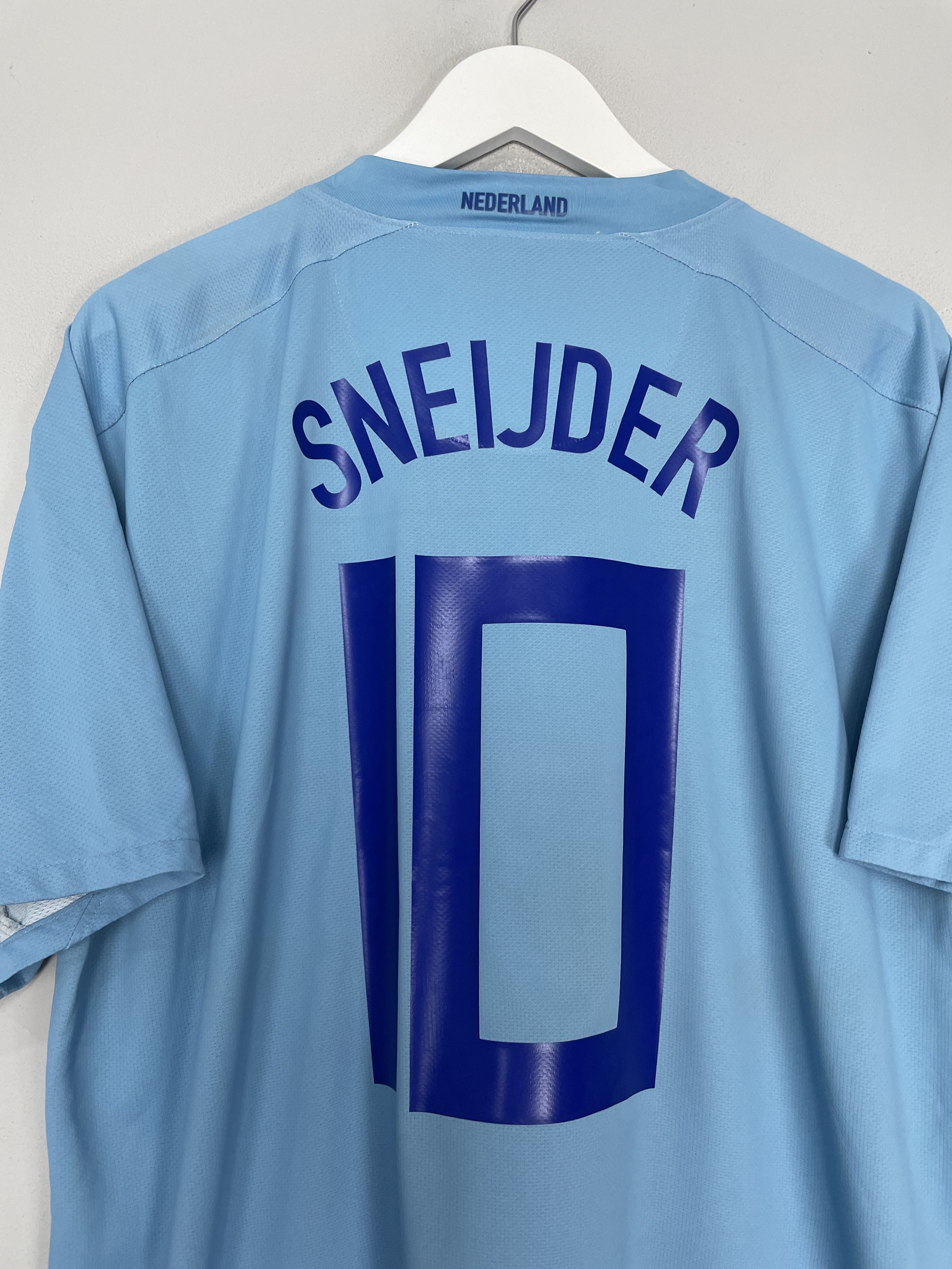 Shop 2008/09 NETHERLANDS SNEIJDER #10 AWAY SHIRT (XL) NIKE, classic football shirts, vintage football shirts & retro soccer jerseys at Cult Kits