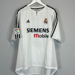 Shop 2003/04 REAL MADRID ZIDANE #5 HOME SHIRT (XL) ADIDAS, classic football shirts, vintage football shirts & retro soccer jerseys at Cult Kits