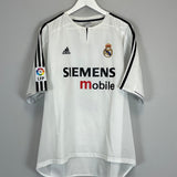 Shop 2003/04 REAL MADRID ZIDANE #5 HOME SHIRT (XL) ADIDAS, classic football shirts, vintage football shirts & retro soccer jerseys at Cult Kits